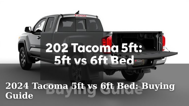 2024 Tacoma 5ft vs 6ft Bed: Buying Guide