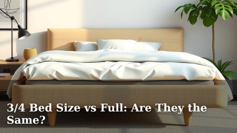 3/4 Bed Size vs Full: Are They the Same?