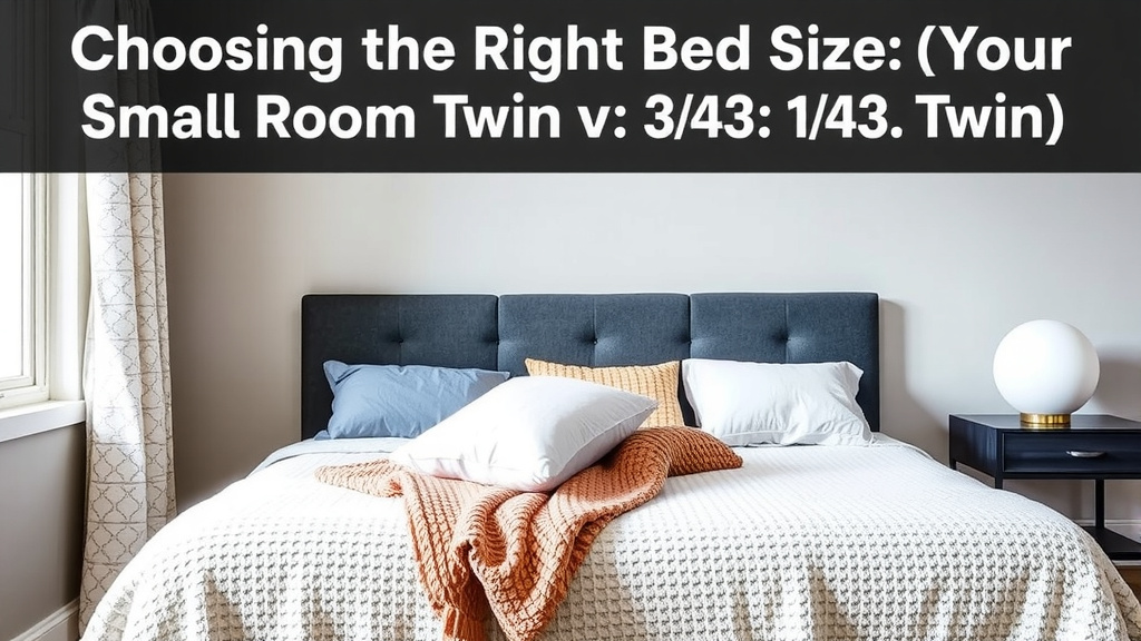 Choosing the Right Bed Size for Your Small Room: Twin vs. 3/4