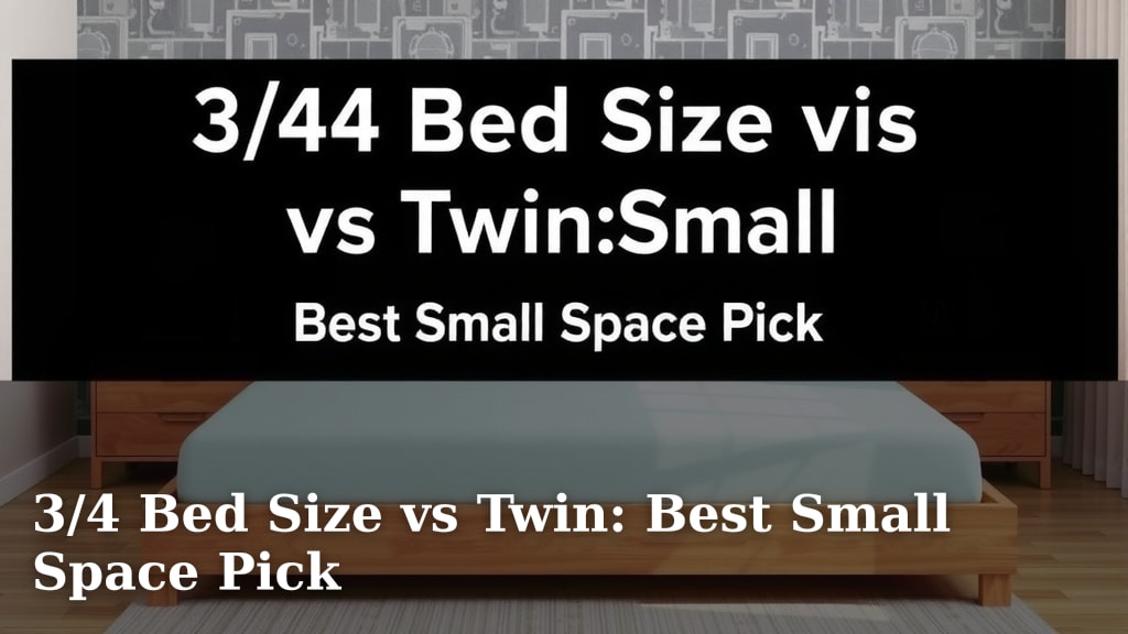 3/4 Bed Size vs Twin: Best Small Space Pick
