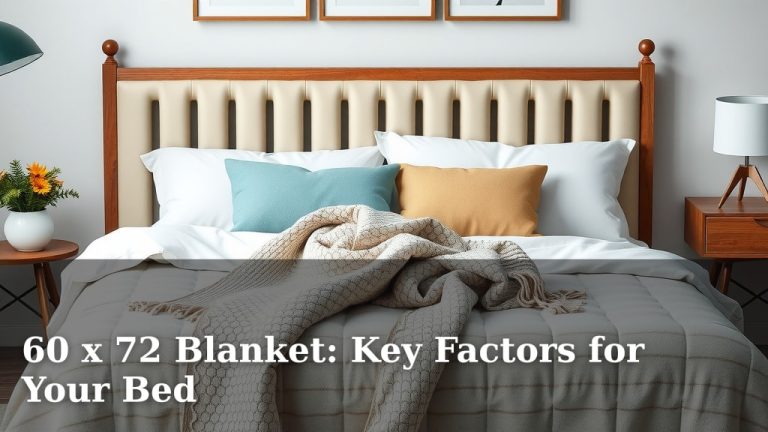 60 x 72 Blanket: Key Factors for Your Bed