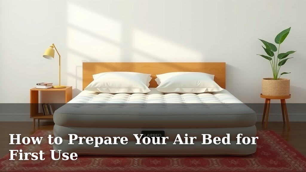 How to Prepare Your Air Bed for First Use