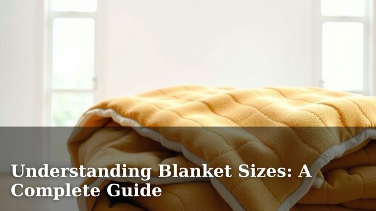 Understanding Blanket Sizes: A Complete Guide