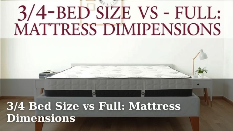 3/4 Bed Size vs Full: Mattress Dimensions