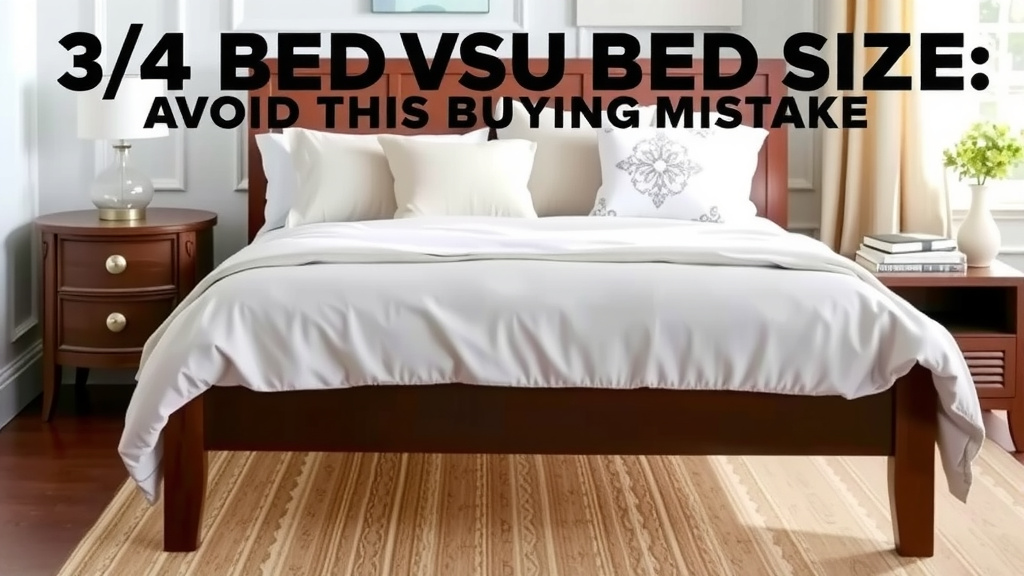 Navigating Your Bed Size: 3/4 vs. Double Explained