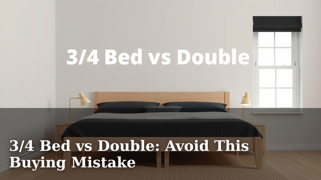 3/4 Bed vs Double: Avoid This Buying Mistake