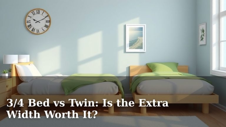 3/4 Bed vs Twin: Is the Extra Width Worth It?