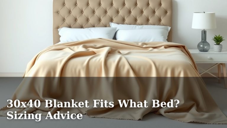 30x40 Blanket Fits What Bed? Sizing Advice