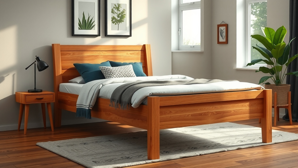 Looking at the Acacia Emery Wood Bed Frame