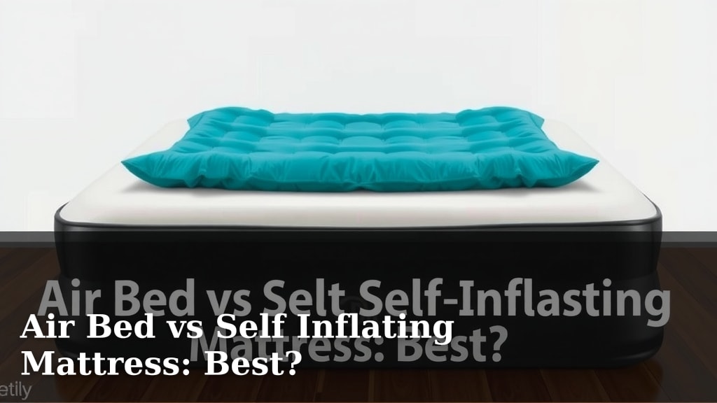 Air Bed vs Self Inflating Mattress: Best?