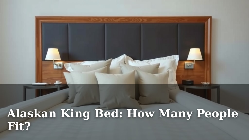 Alaskan King Bed: How Many People Fit?